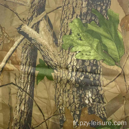 Camouflage de camouflage recouvert de PU 300D Tissu oxford